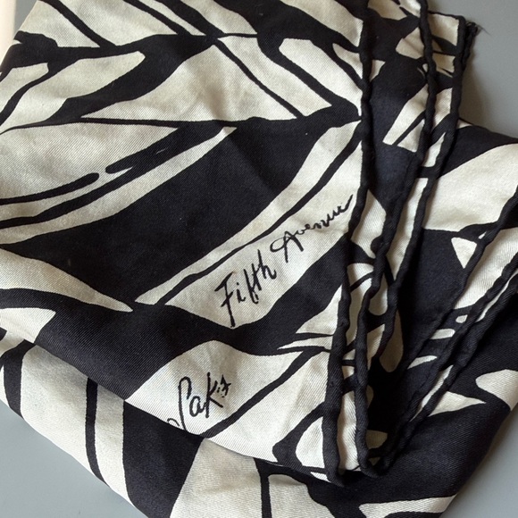 SAKS FIFTH AVENUE silk scarf - Picture 1 of 5